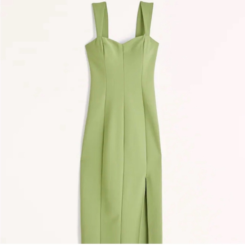 Abercrombie & Fitch Olive Midi Dress